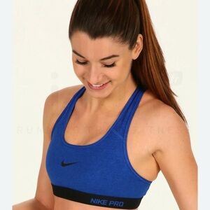 Nike Women Pro Dark Blue Sports Bra Size L